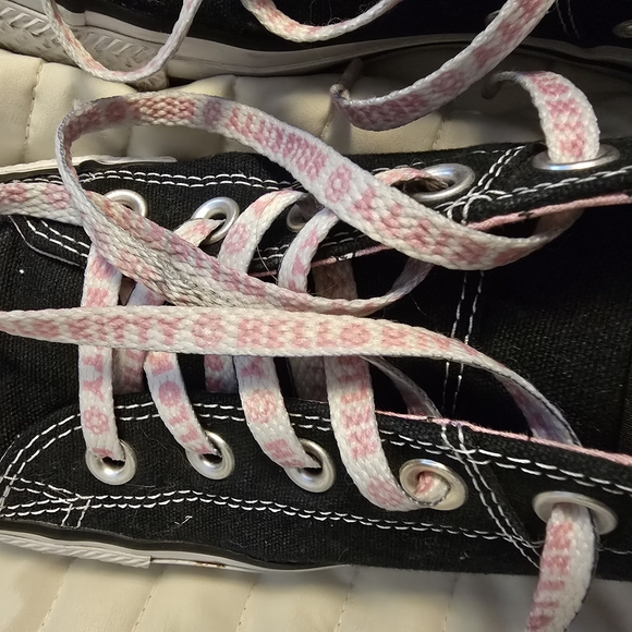 Converse Black and Pink Hello Kitty Sneakers - Picture 4 of 5